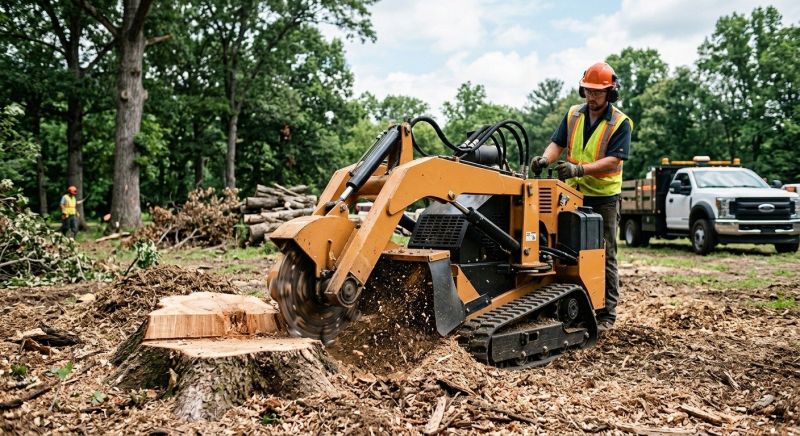 Commercial Stump Grinding in Bucks County, PA
