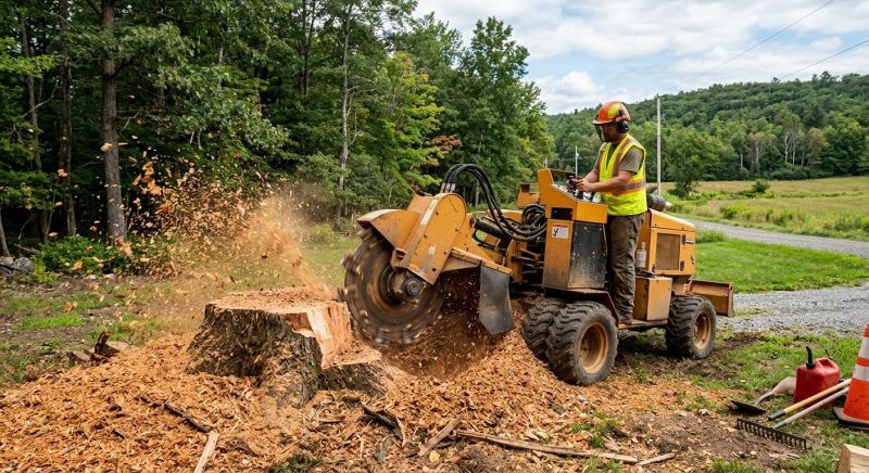 Commercial Stump Grinding in Bucks County, PA